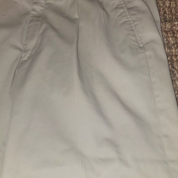 Mens Haggar Classic Fit Premium No Iron Khaki 36x 34 soft cotton blend w stretch - Picture 8 of 16